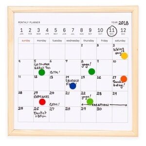**free With Purchase** Kikkerland Mini magnetic Whiteboard Calendar